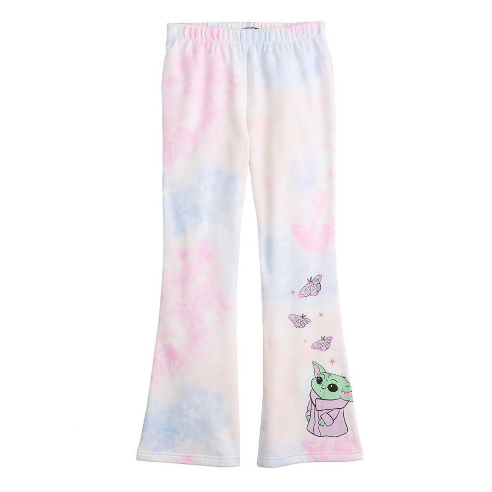 Girls Star Wars The Mandalorian Grogu aka Baby Yoda Flared Lounge Pants …